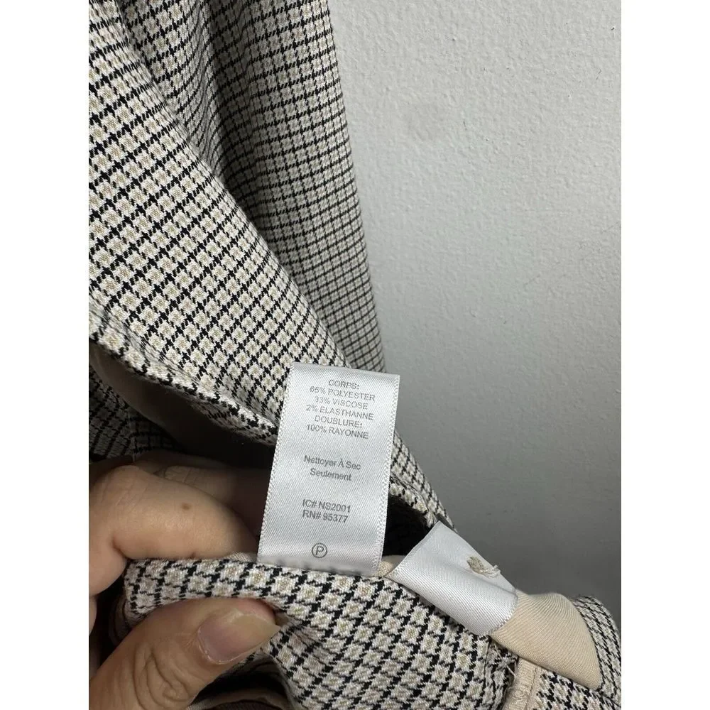 Sanctuary  Blazer Coat Size Large Black Beige One‎ Button Women